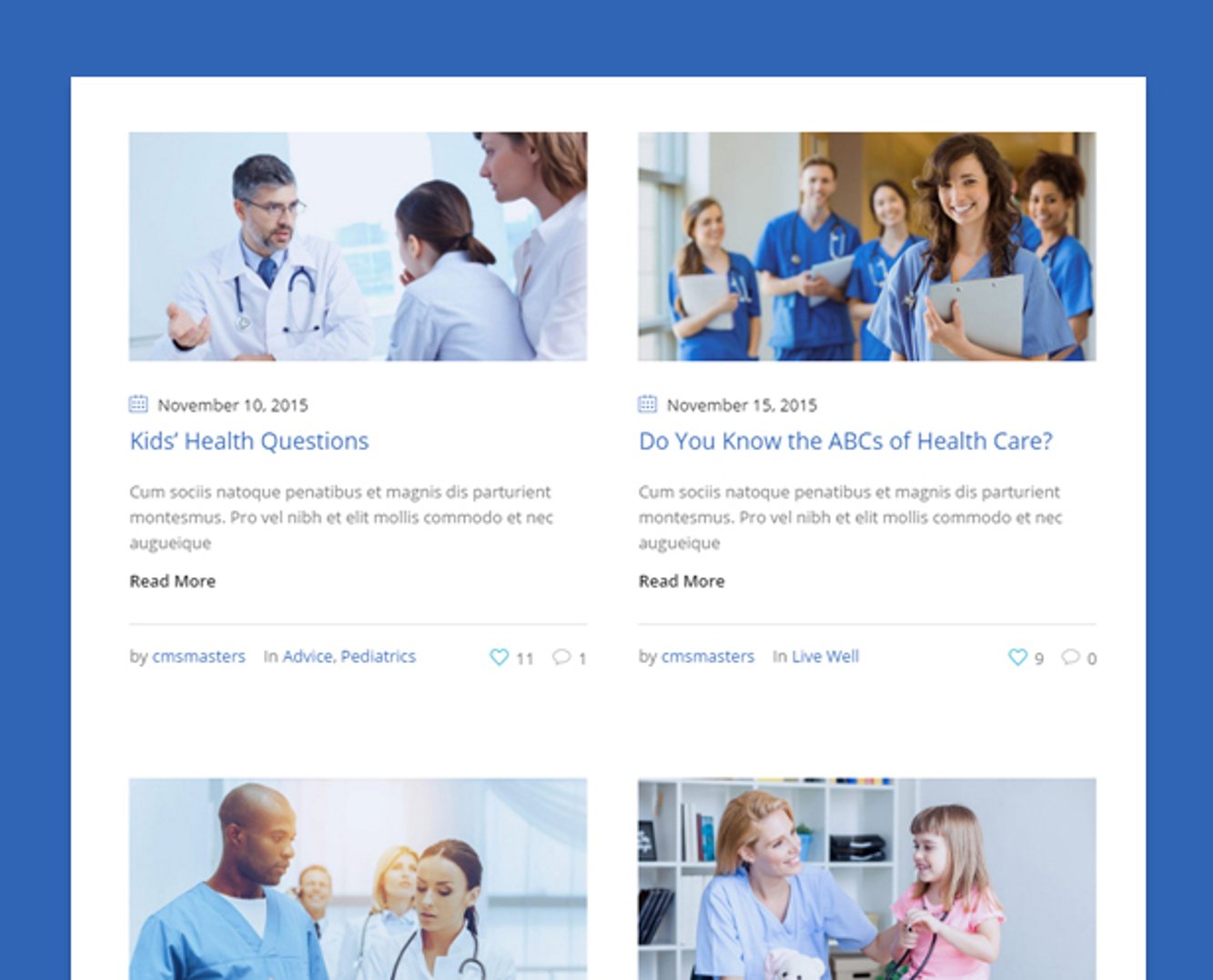 Medical Clinic - Doctor and Hospital Health WordPress Theme - Blog Styles