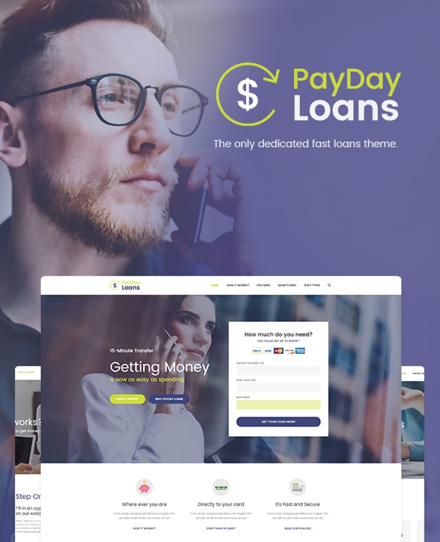 Payday Loans WordPress Theme Preview
