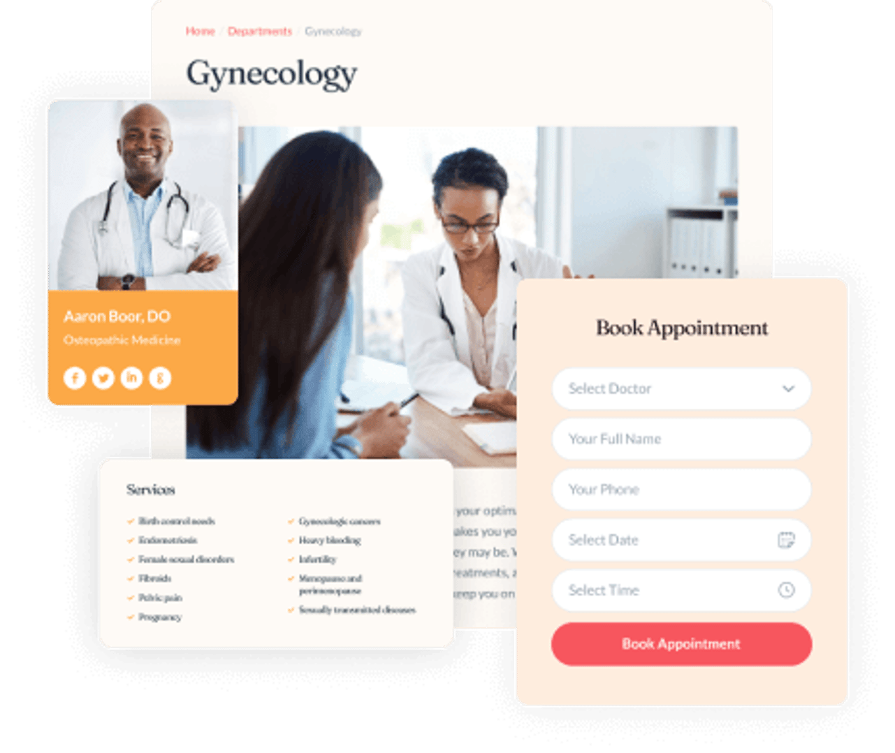 Clinicity WordPress Theme - Departments & Services