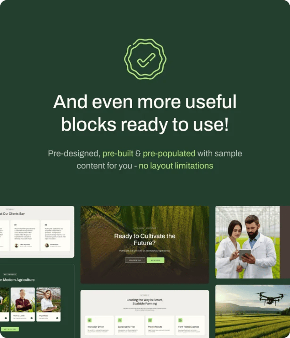 Agribusiness - Agriculture Business Consulting WordPress Theme - Useful Blocks | CMSMasters studio