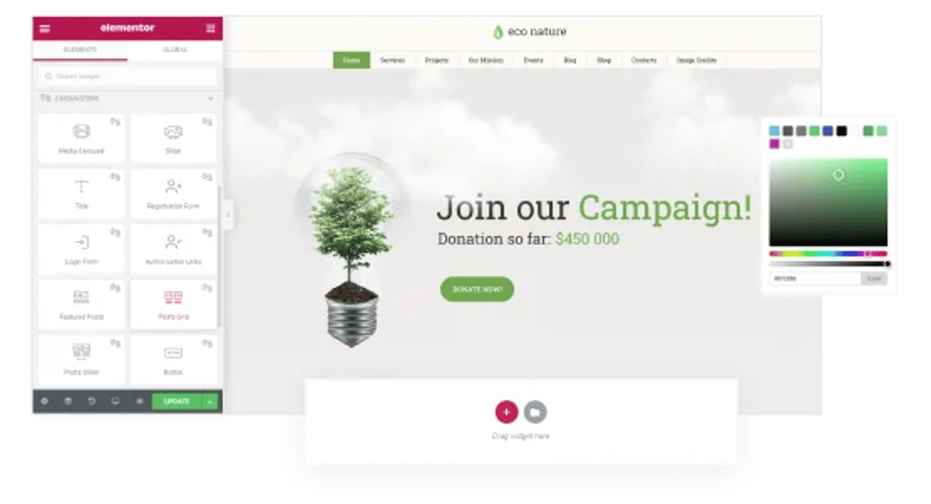 Eco Nature - Environment & Ecology WordPress Theme - Elementor Builder | CMSMasters studio