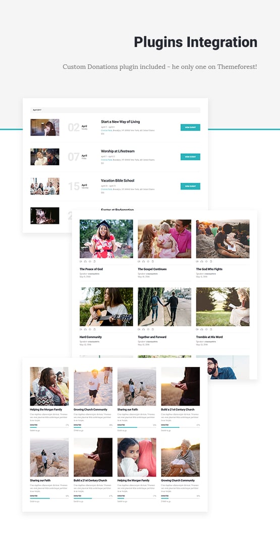 My Church - Religion WordPress Theme with Events, Donations & Sermons - Plugins Integration