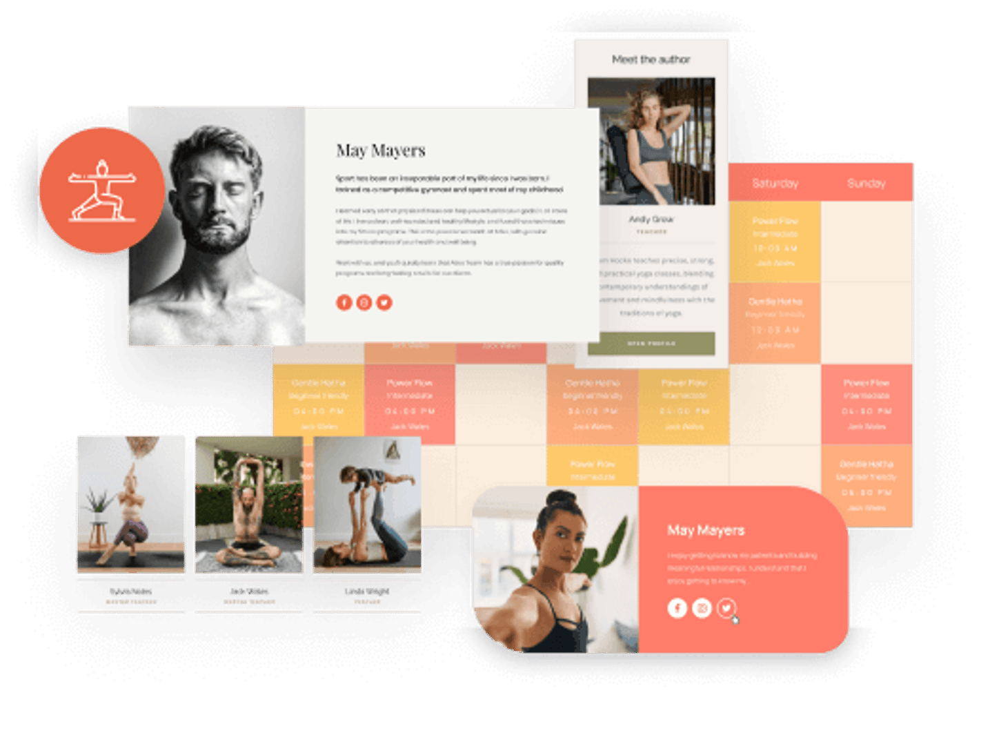 Prana Yoga WordPress Theme - Teachers Profiles