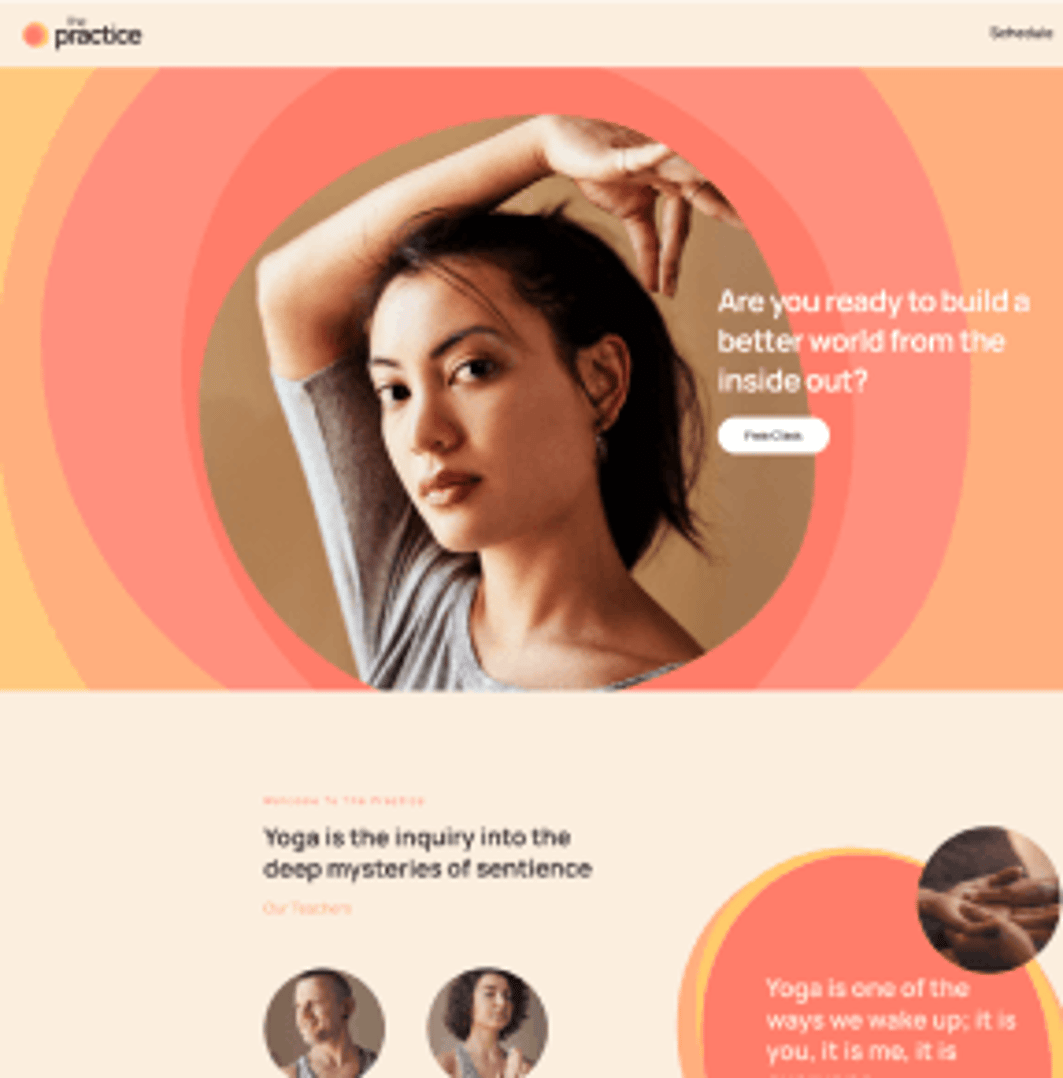 Prana Yoga WordPress Theme - Virasana Demo