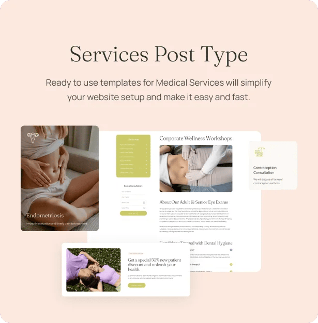 Femina Health - Fertility Clinic Medical WordPress Theme - Services Post Type | CMSMasters studio
