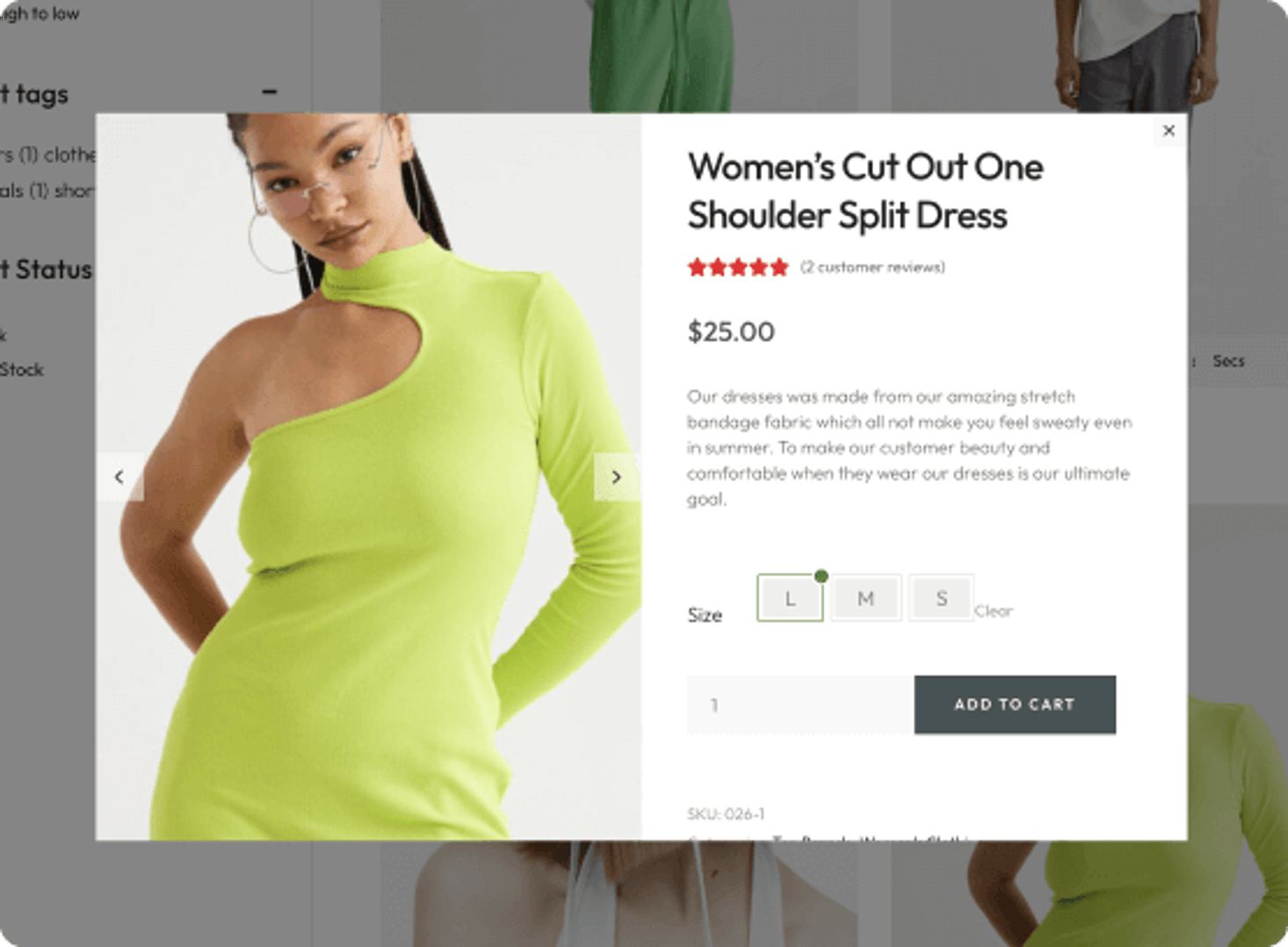 Fashionable - Clothing & Apparel WooCommerce WordPress Theme - Product Quick View | Cmsmasters studio