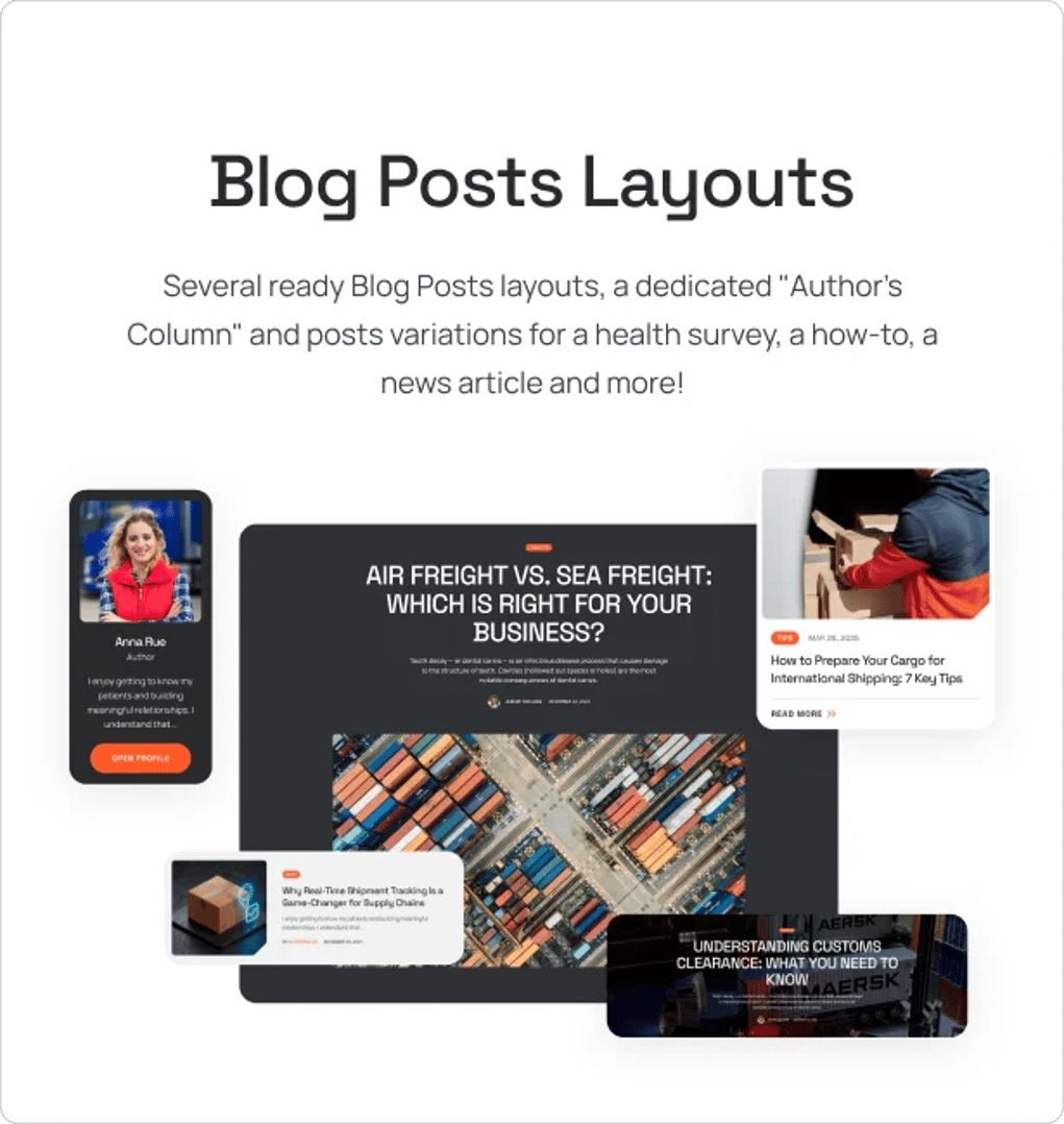 Cargo Trucking - Transportation Services & Logistics WordPress Theme - Blog Posts Layouts | CMSMasters studio