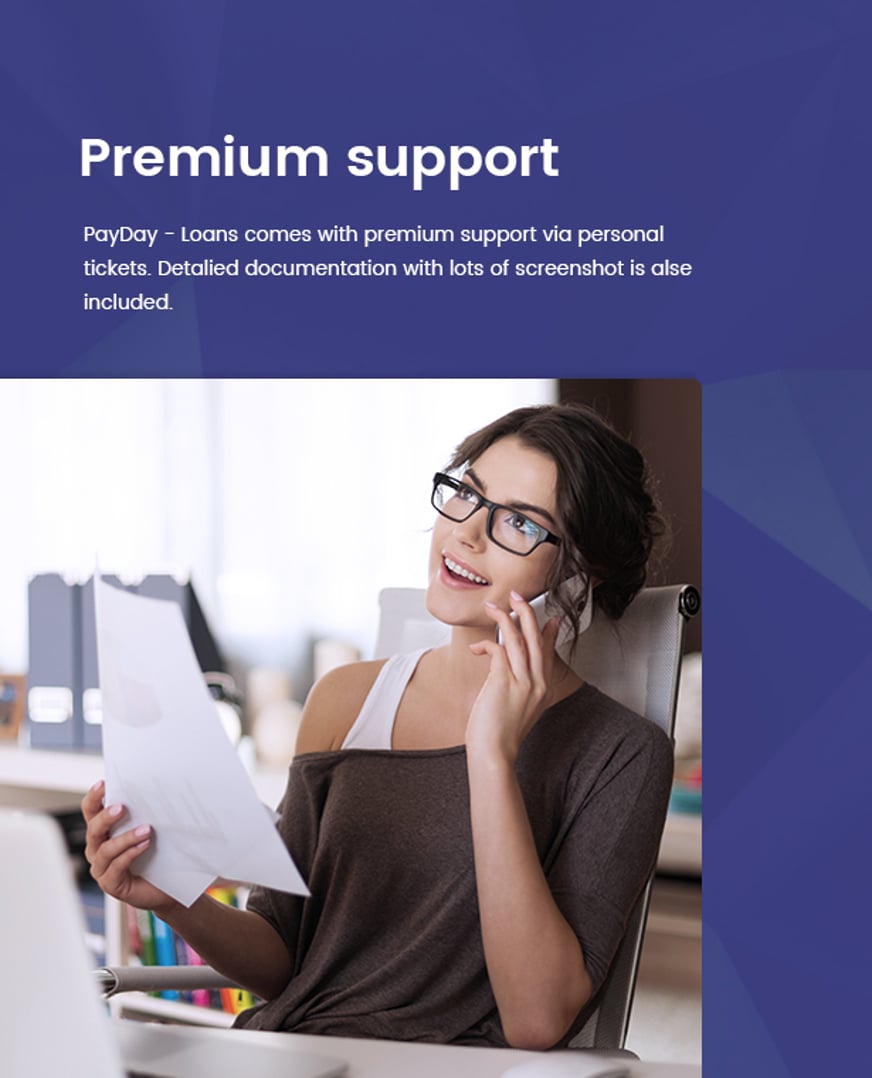Payday Loans WordPress Theme Preview - Premium Support