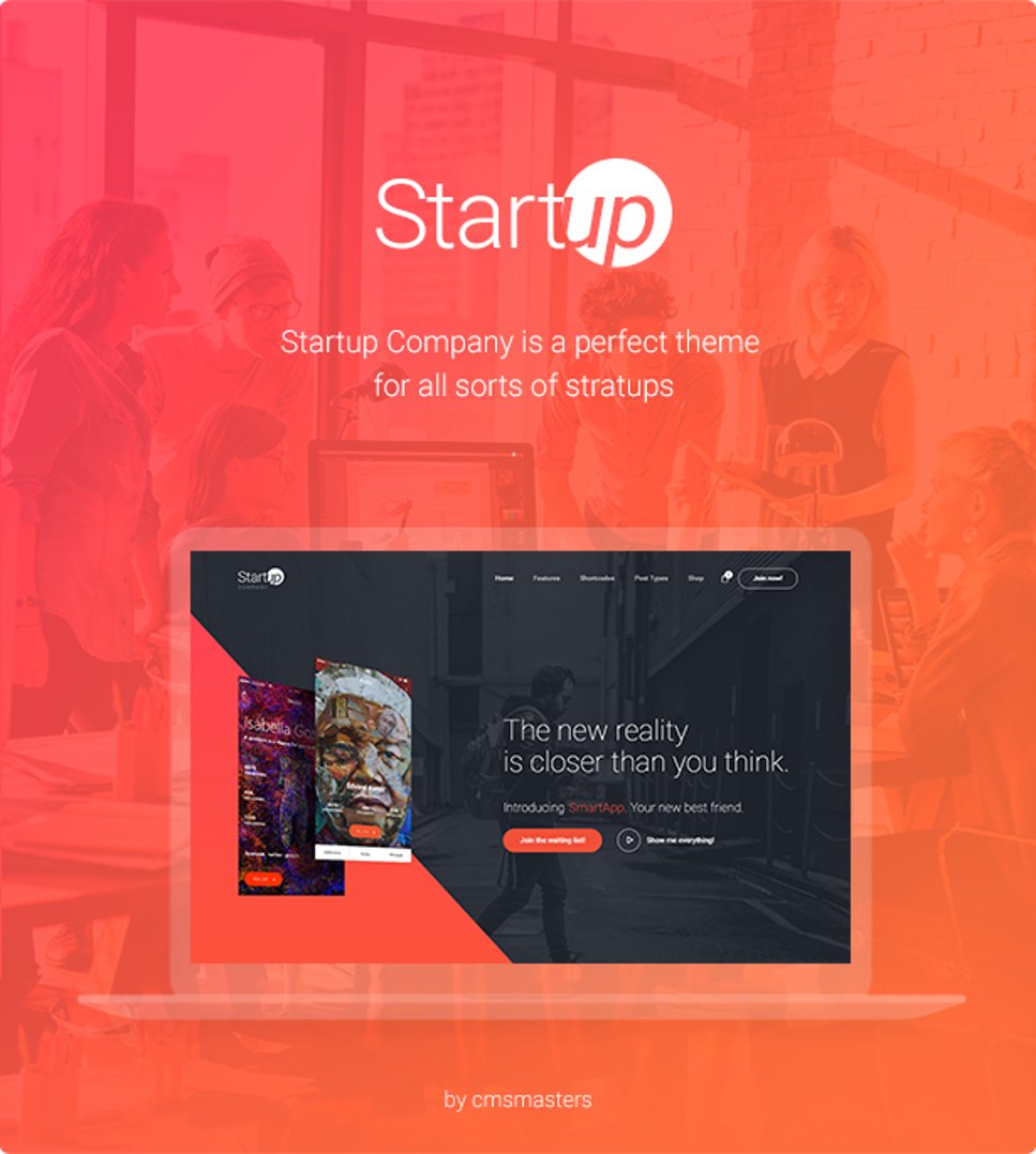 Startup Company - WordPress Theme for Business & Technology