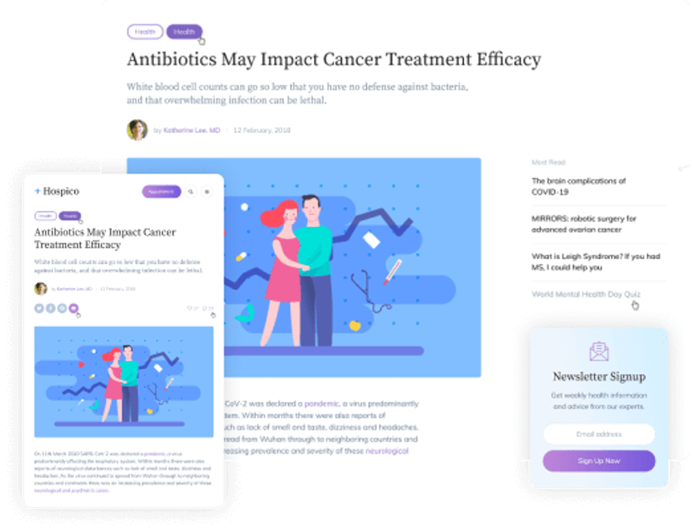 Clinicity WordPress Theme - Blog Posts Variations