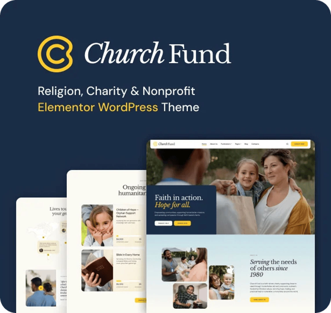 Church Fund  - Religion, NGO & Charity WordPress Theme | CMSMasters studio
