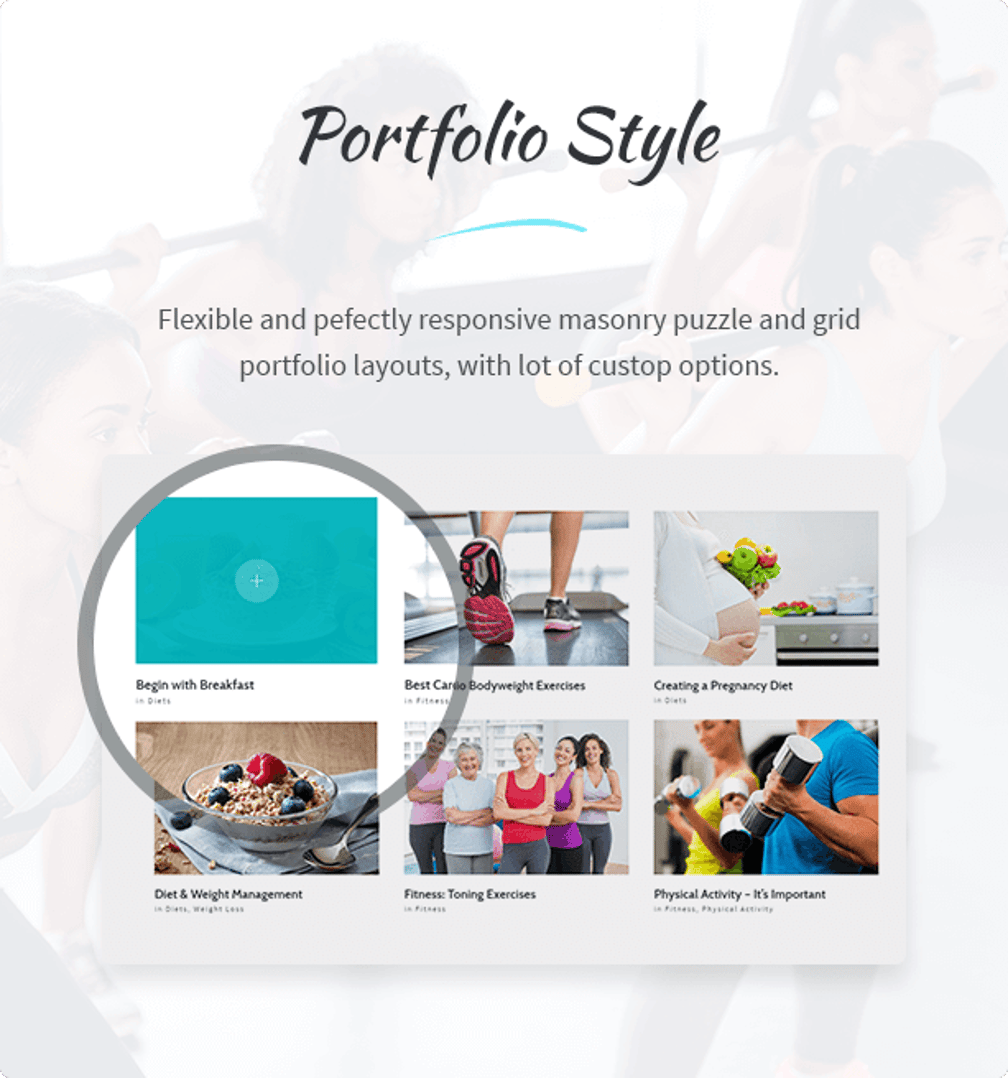 Healthy Living WordPress Theme - Portfolio Style | Cmsmasters Studio