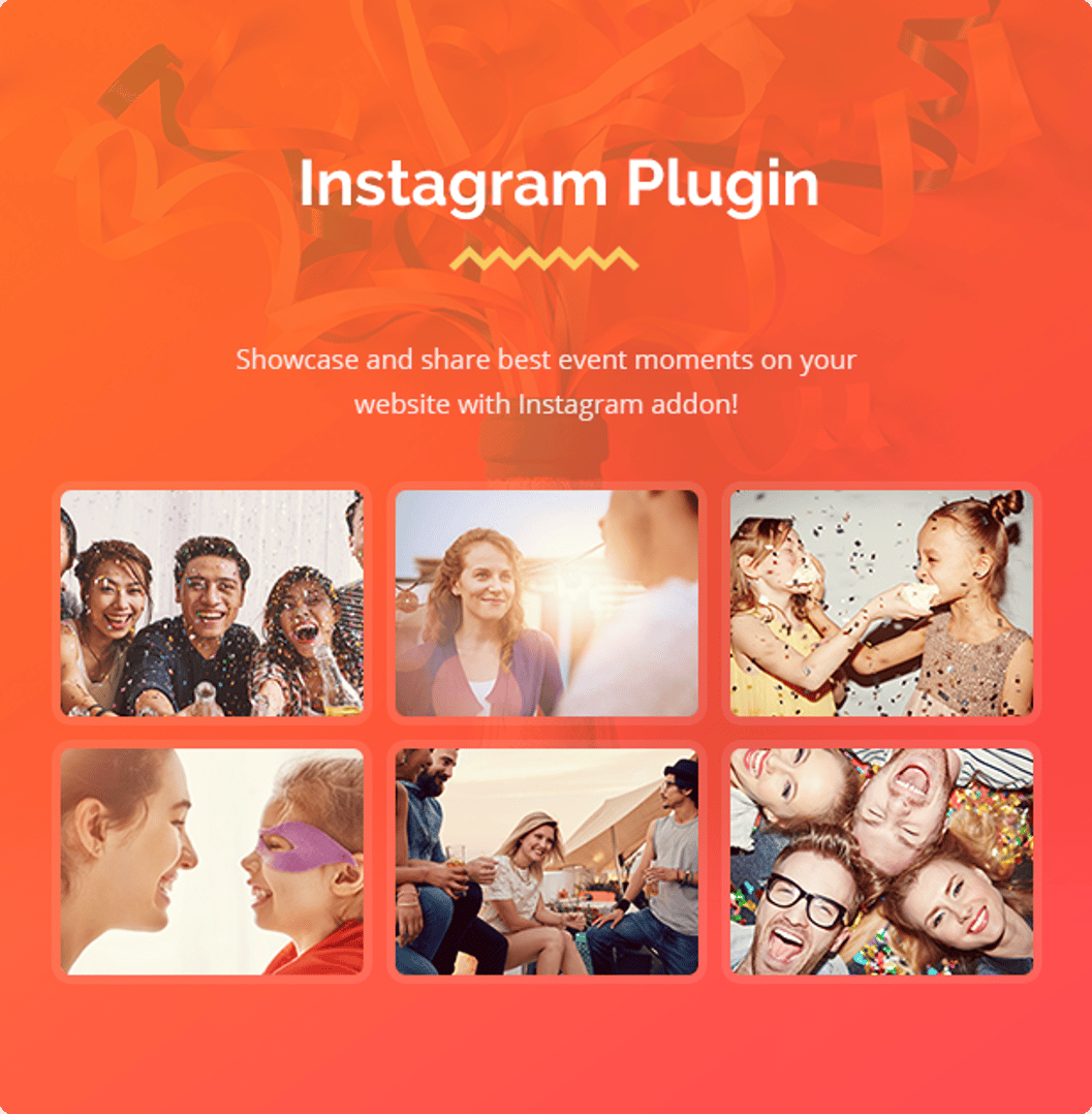 Happy Events - Holiday Planner & Event Agency WordPress Theme - Instagram Plugin