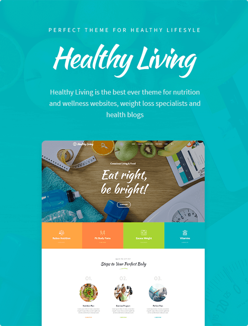 Healthy Living WordPress Theme | Cmsmasters Studio