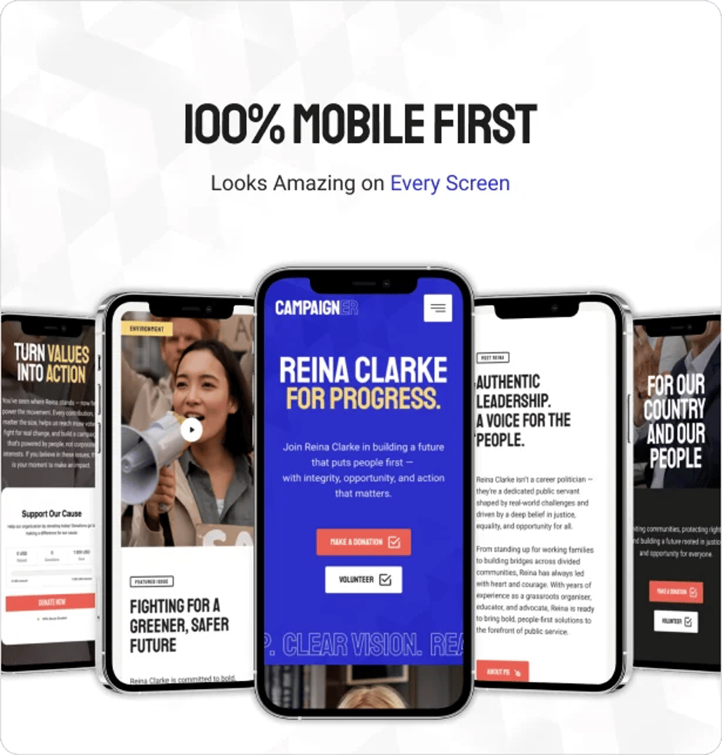 Campaigner - Political Candidate & Election WordPress Theme - 100% Mobile First | CMSMasters studio