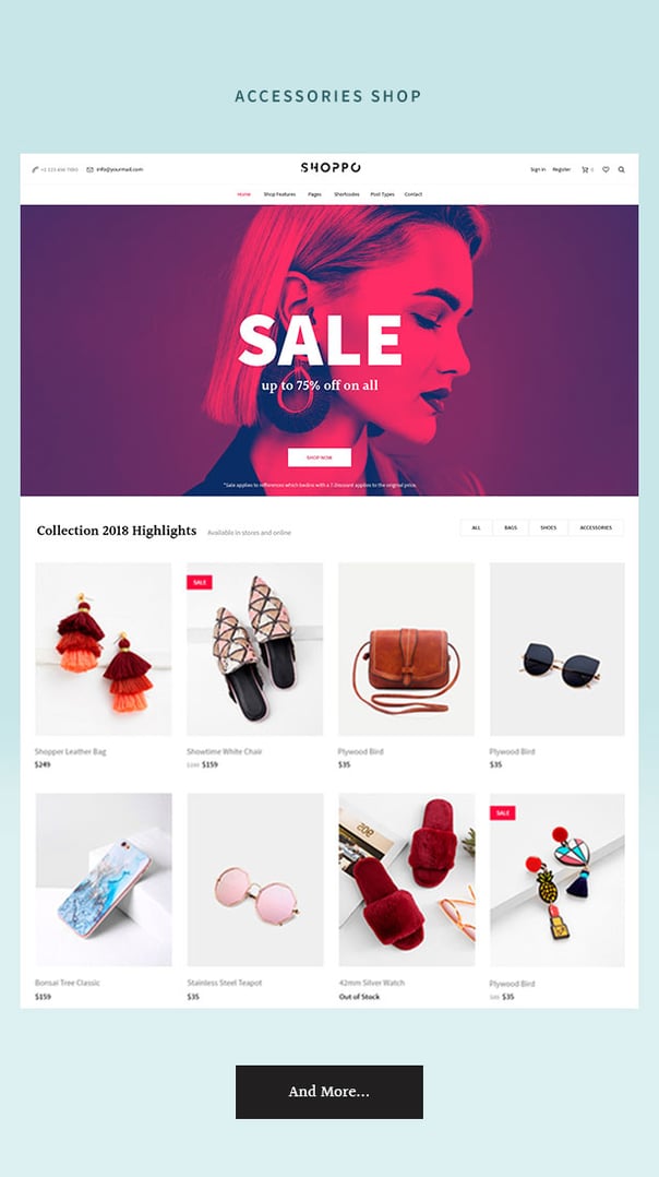 Shoppo - Multipurpose WooCommerce Shop Theme - Accessories Shop Demo | cmsmasters studio