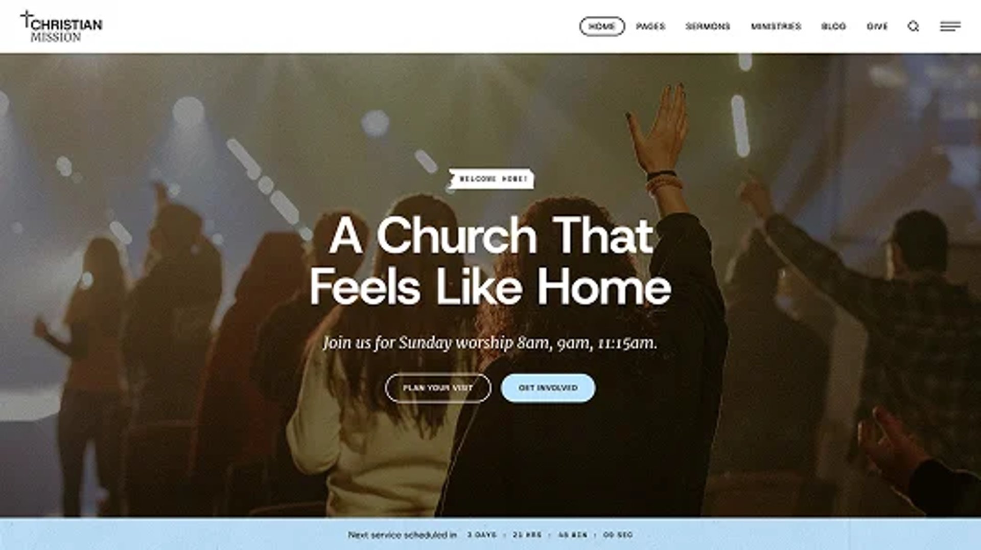 Christian Mission - Religious Events & Retreats Church WordPress Theme - Community Life Church | CMSMasters studio