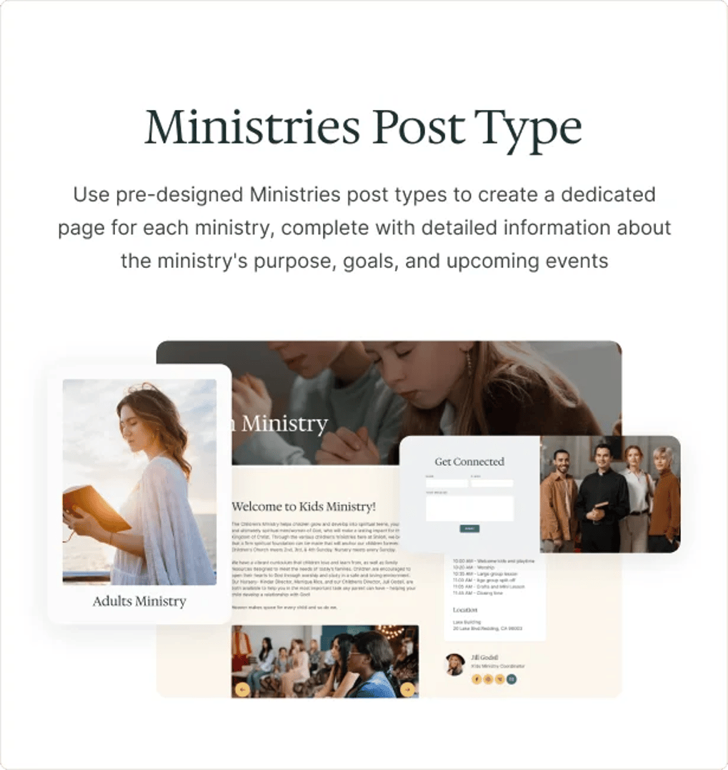 Parish Church - Religion & Charity WordPress Theme - Ministries Post Type | CMSMasters studio