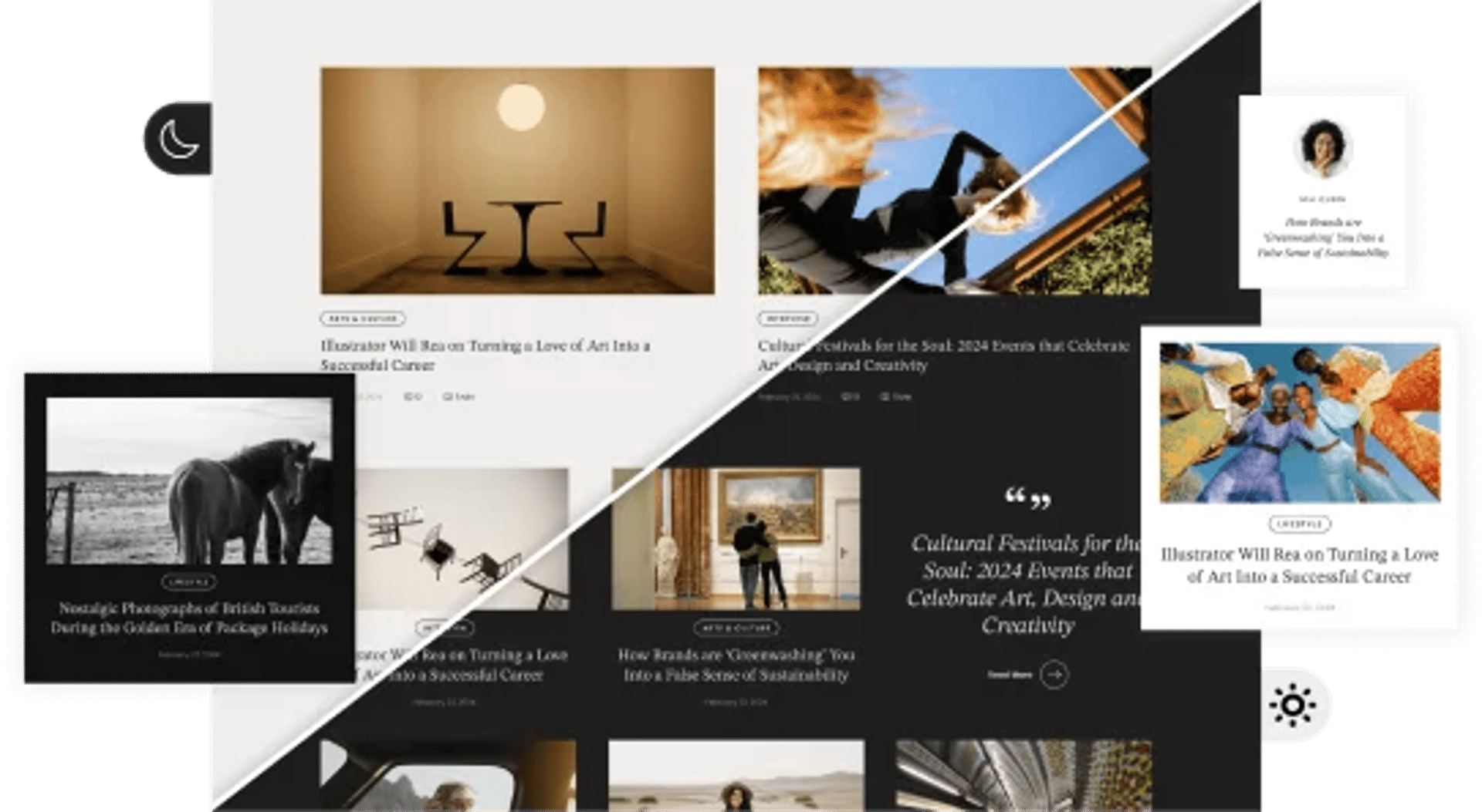 Editoria - Viral Magazine & Newspaper WordPress Theme - Dark and Light Mode Switcher | CMSMasters studio