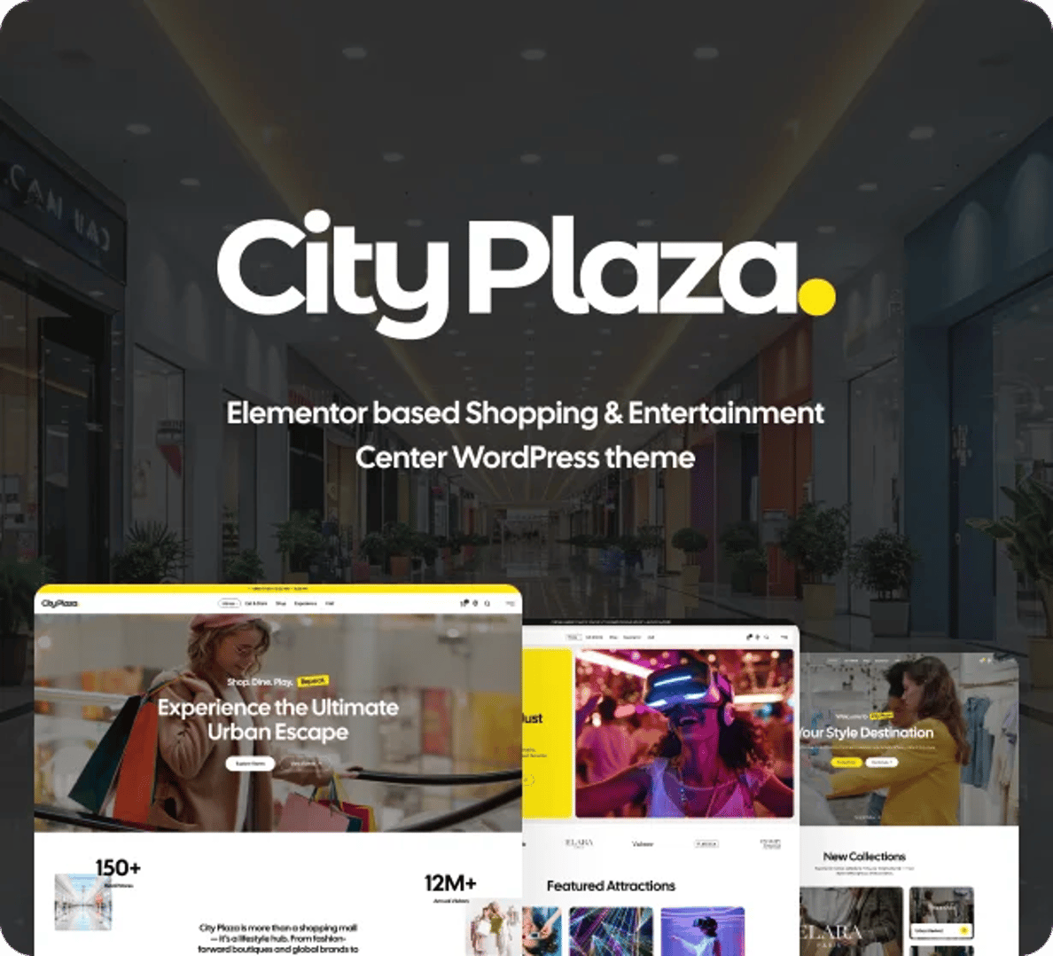 City Plaza - Entertainment Center & Shopping Mall WordPress Theme | CMSMasters studio