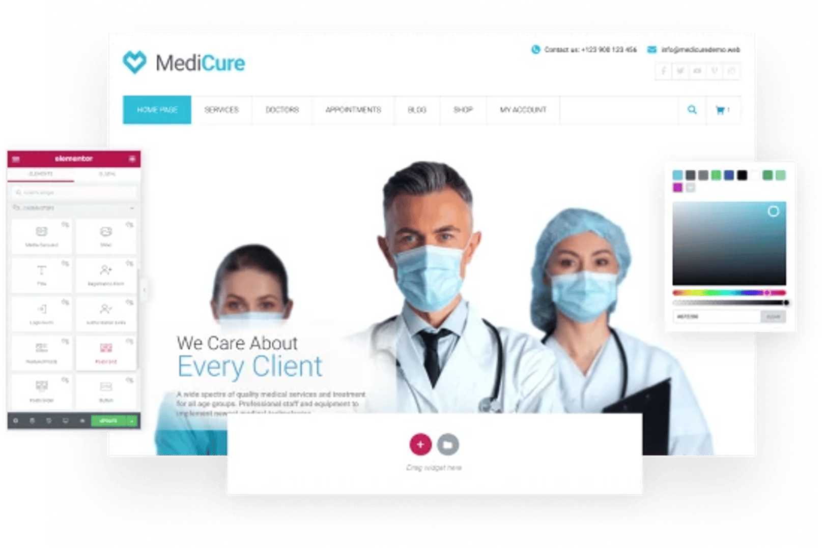 MediCure - Health & Medical WordPress Theme - Elementor Builder | Cmsmasters studio