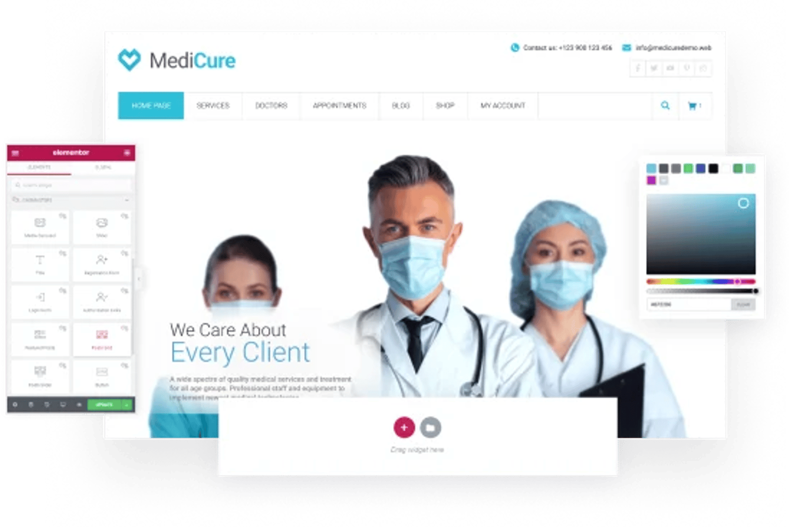 MediCure - Health & Medical WordPress Theme - Elementor Builder | Cmsmasters studio