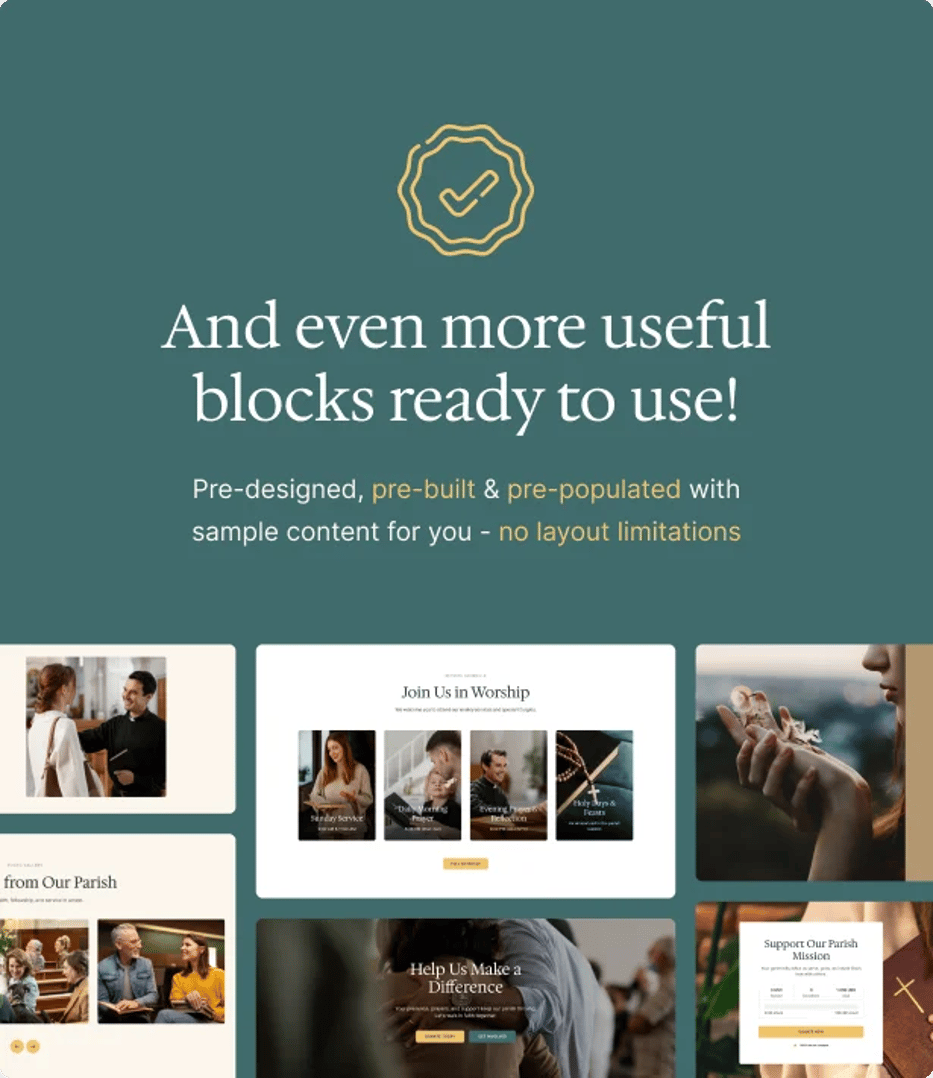 Parish Church - Religion & Charity WordPress Theme - Useful Blocks | CMSMasters studio