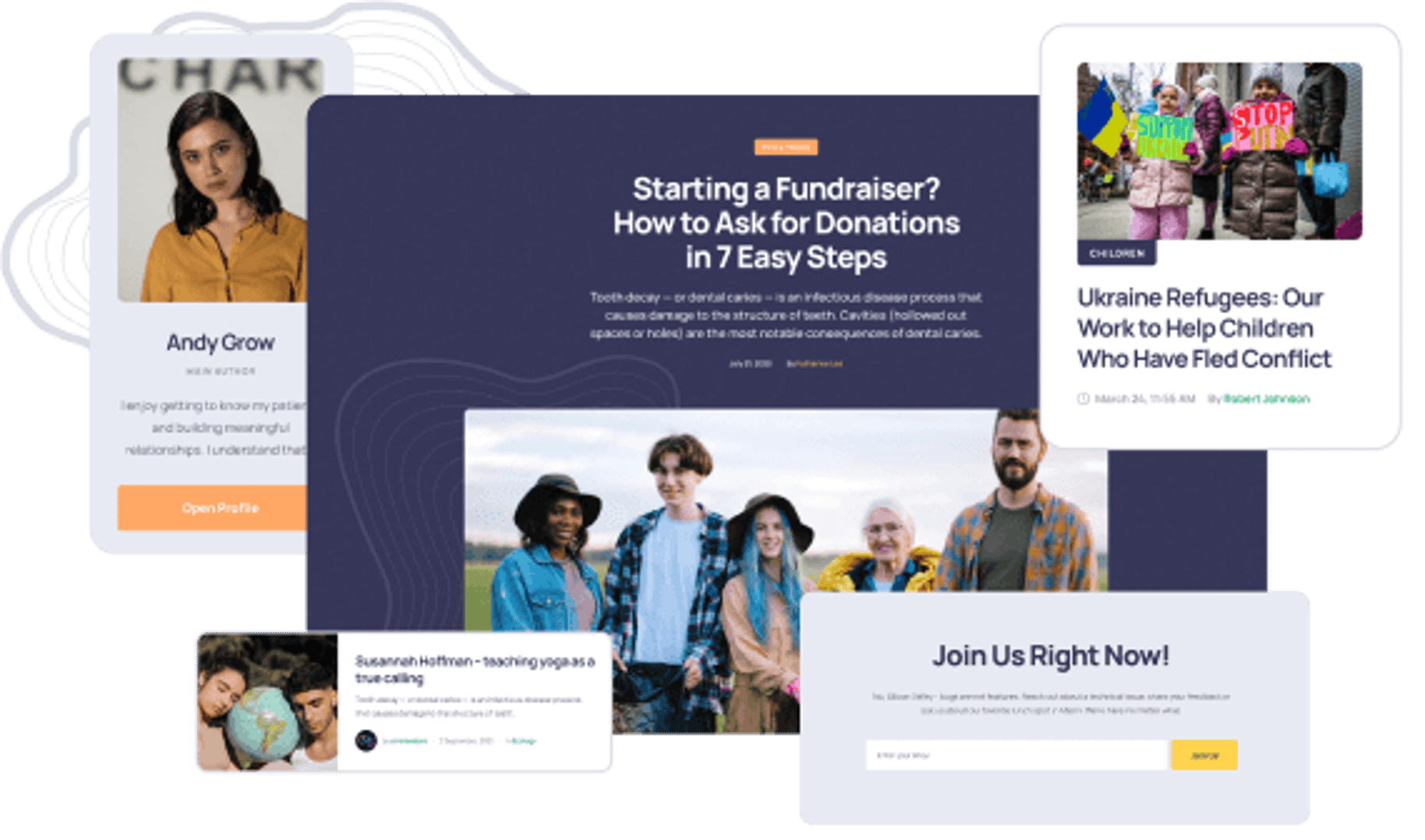 Give - NGO & Charity WordPress Theme - Blog Posts Layouts | Cmsmasters studio