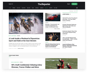 The Reporter - Newspaper Editorial WordPress Theme - Sport Demo | Cmsmasters studio