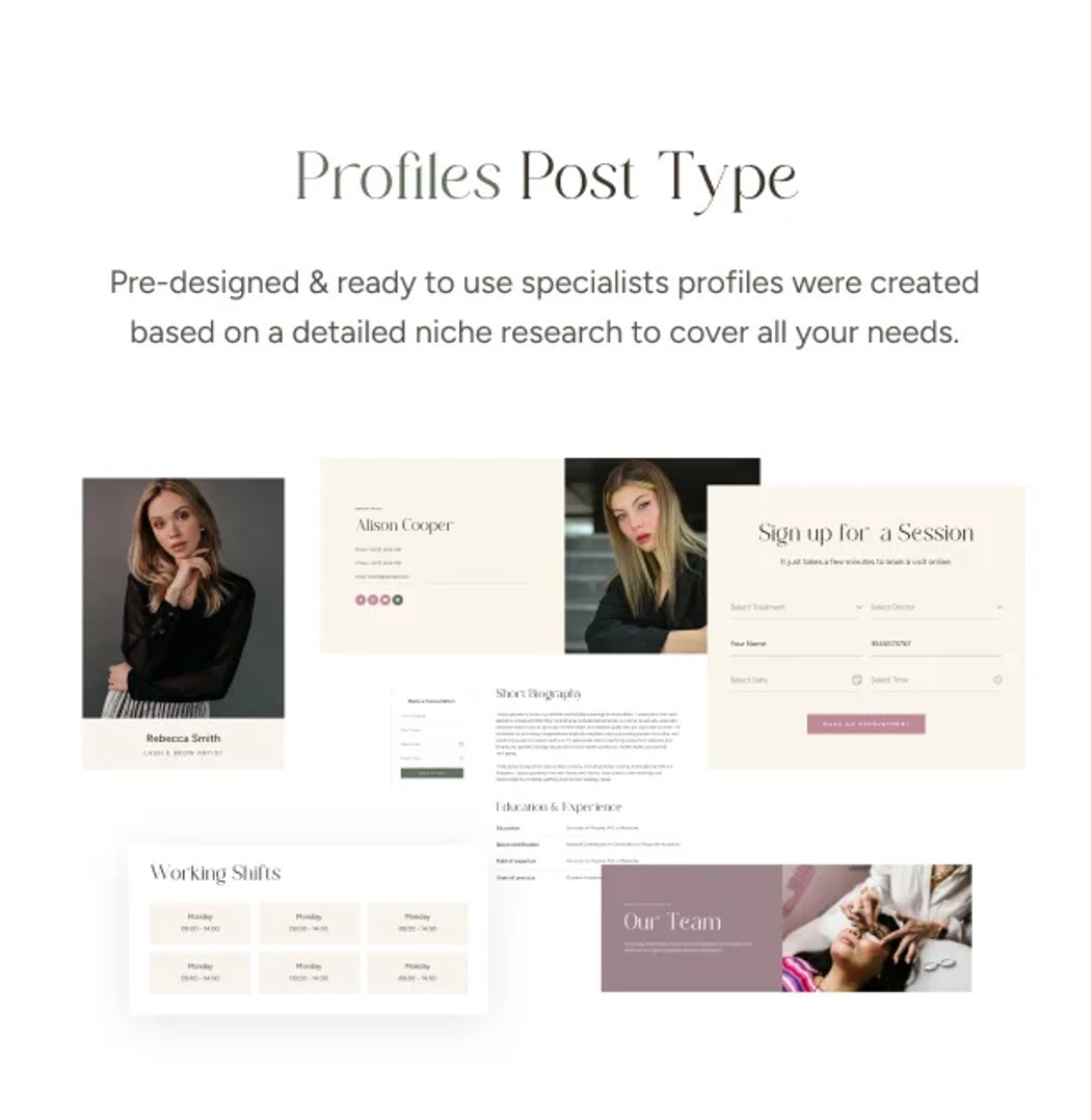 La Diva - Beauty Salon & Spa WordPress Theme - Profiles Post Type | CMSMasters studio