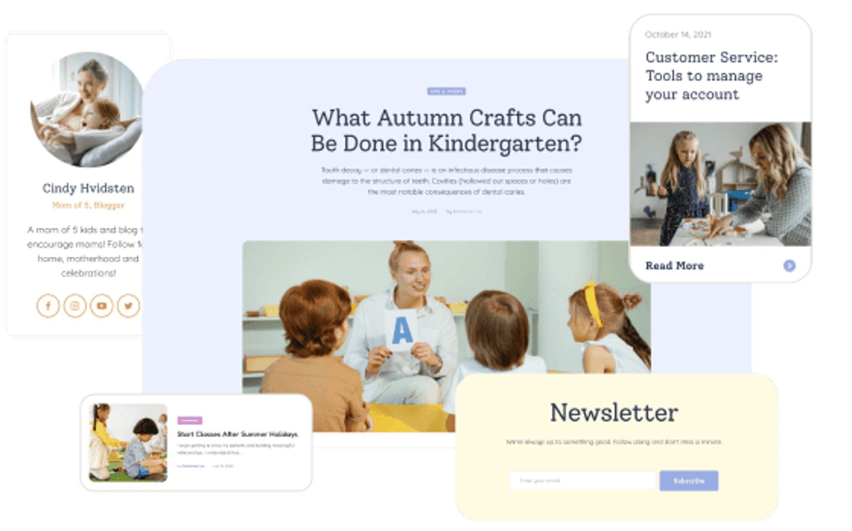 Play Time - Day Care & Kindergarten WordPress Theme - Blog Posts Layouts | Cmsmasters studio