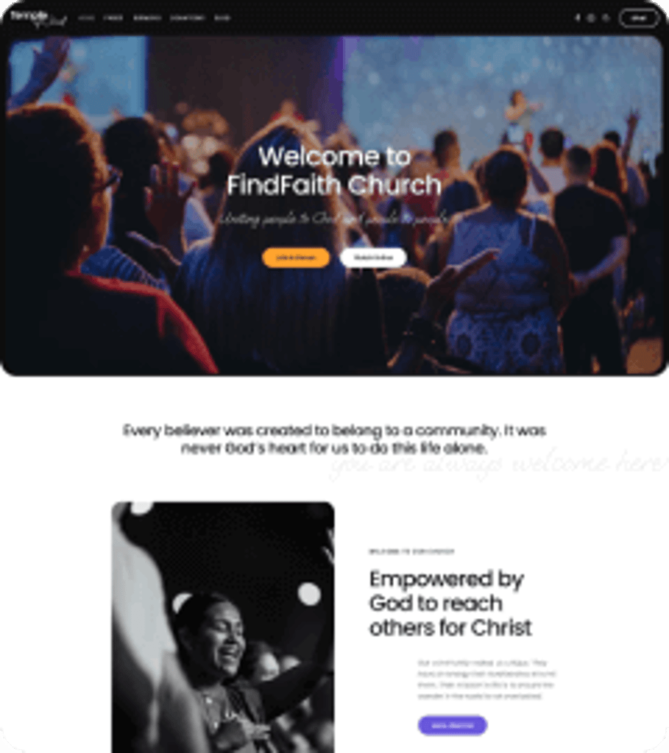 Temple of God - Religion and Church WordPress Theme - Modern Demo | Cmsmasters studio