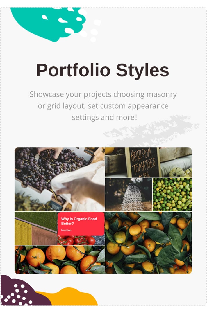 Agricole - Organic Food & Agriculture WordPress Theme - Portfolio Styles | cmsmasters studio