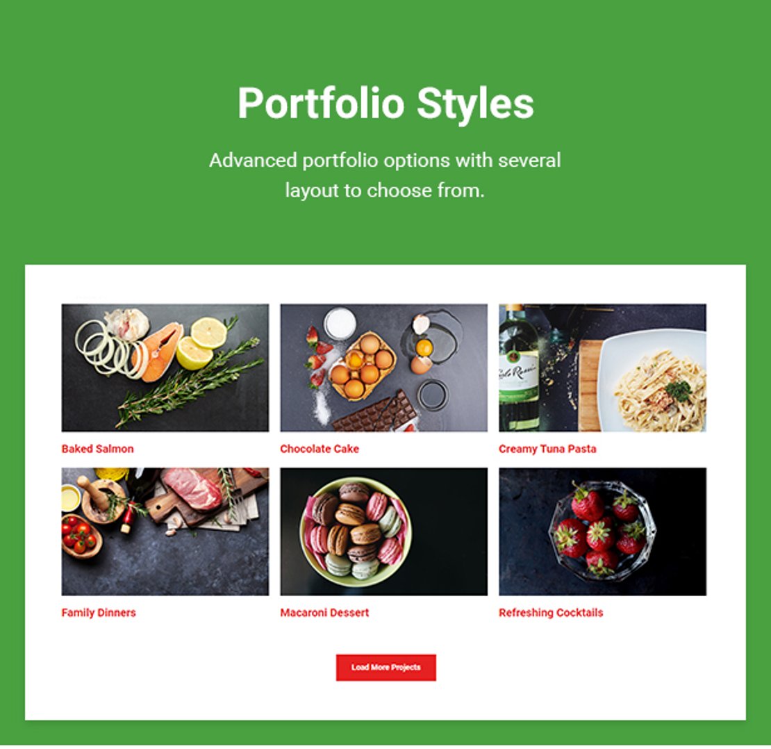 Food Market - Grocery Store and Shop WordPress Theme - Portfolio Styles