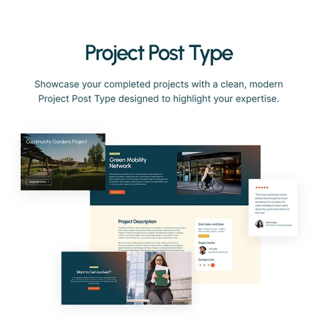 Town Hall - Municipal Portal & Local City Government WordPress Theme - Projects Post Type | CMSMasters studio