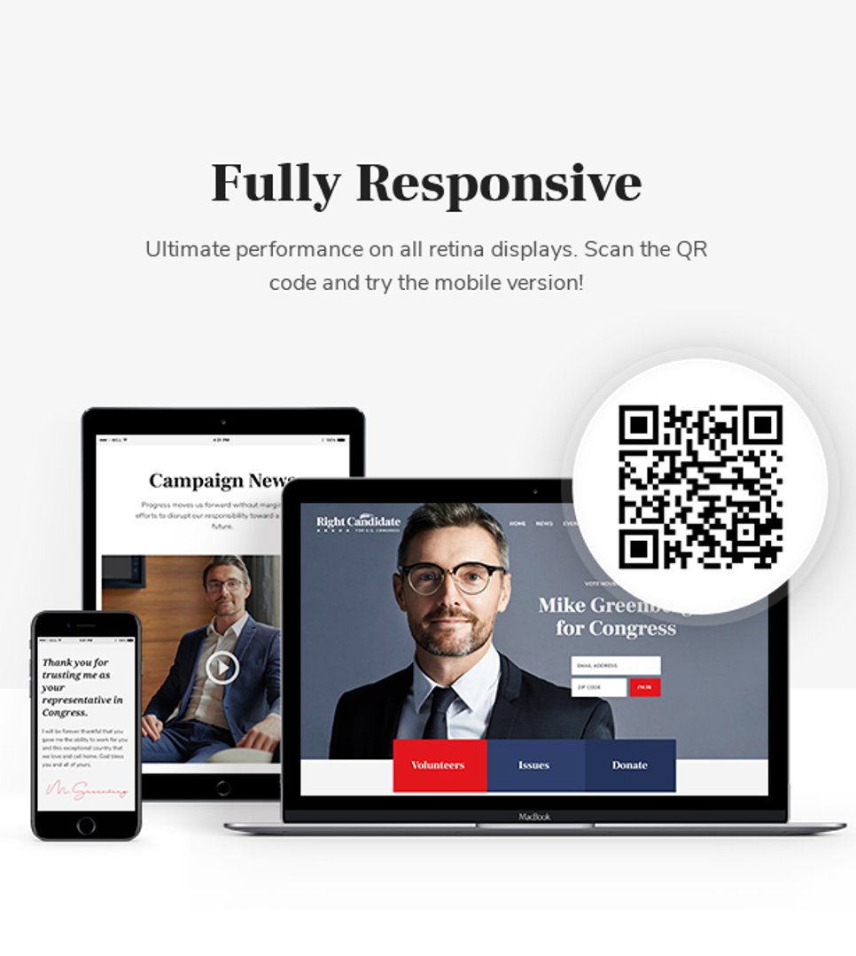 Right Candidate - Election Campaign and Political WordPress Theme - Fully Responsive | cmsmasters studio