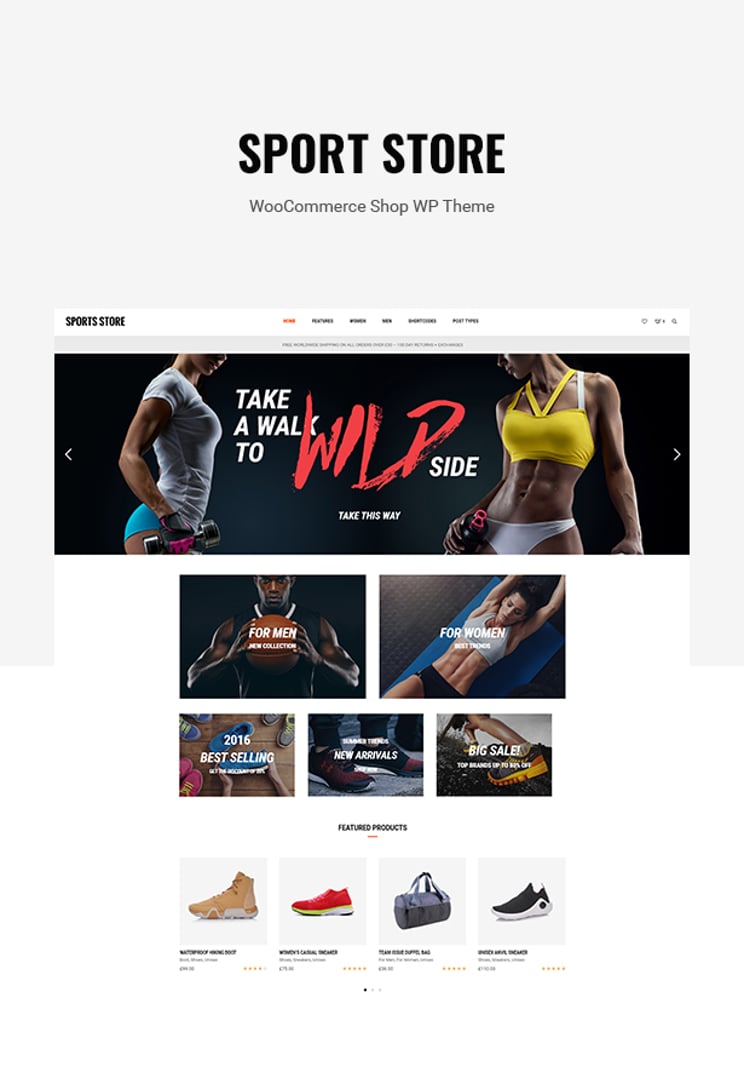 Sports Store- WooCommerce WordPress Theme