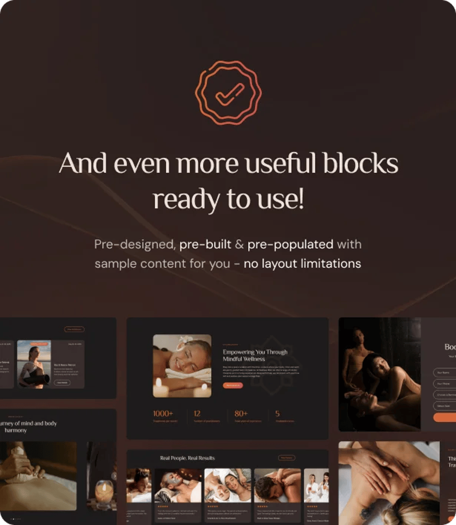 Wellness Bliss - Massage Salon & Spa WordPress Theme - Useful Blocks | CMSMasters studio