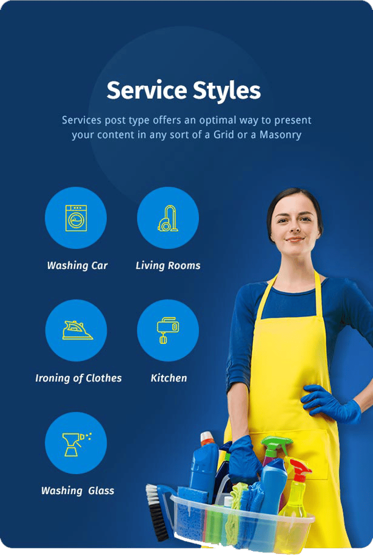 Cleanora - Cleaning Services WordPress Theme - Service Styles | cmsmasters studio