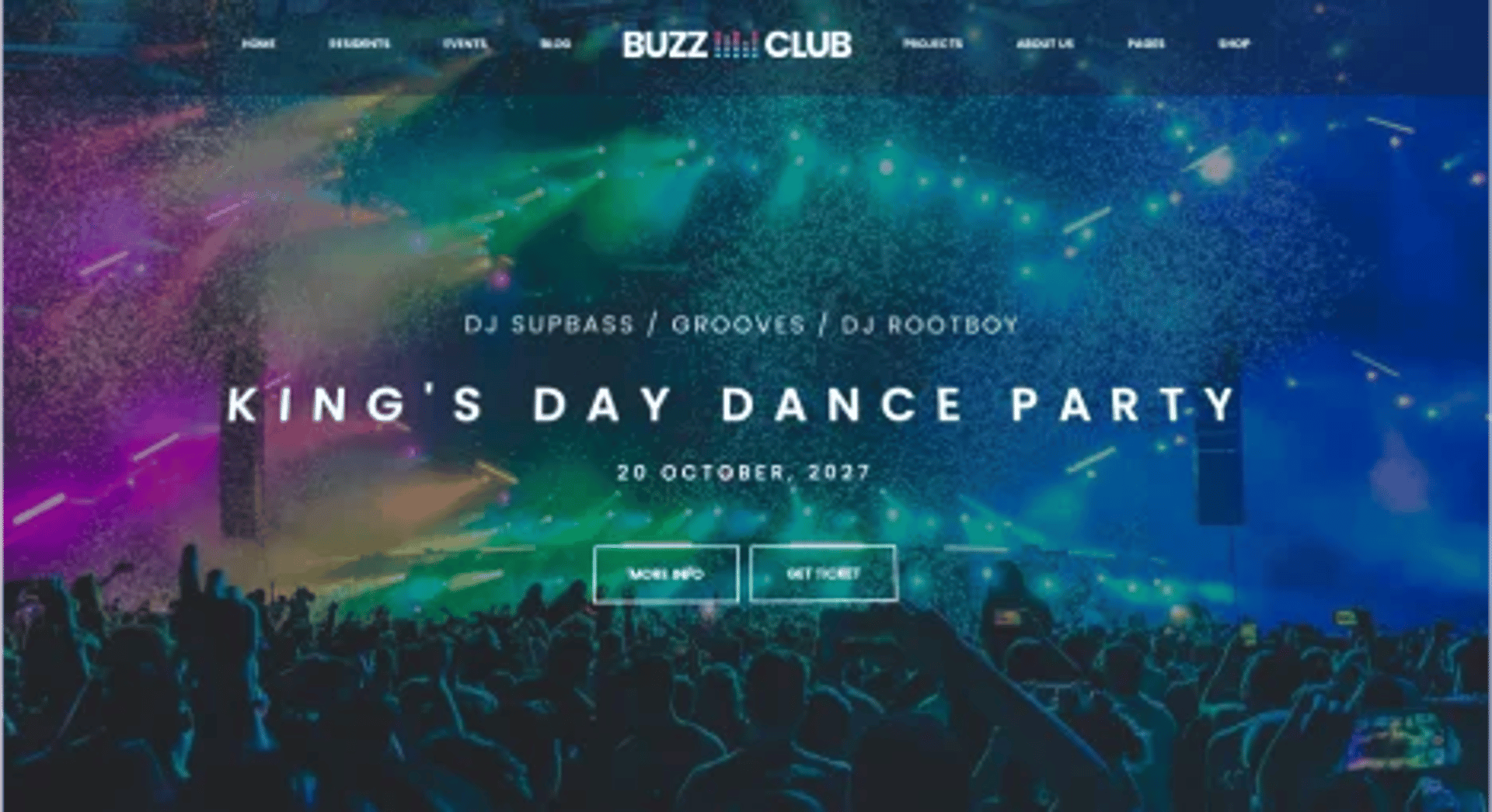 Buzz Club - Night Club, DJ & Music Festival Event WordPress Theme - Home Slider | CMSMasters studio