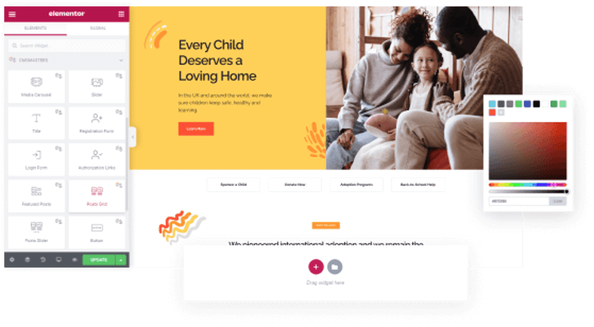 Save the Children - Charity WordPress Theme with Donations - Elementor Builder | Cmsmasters studio