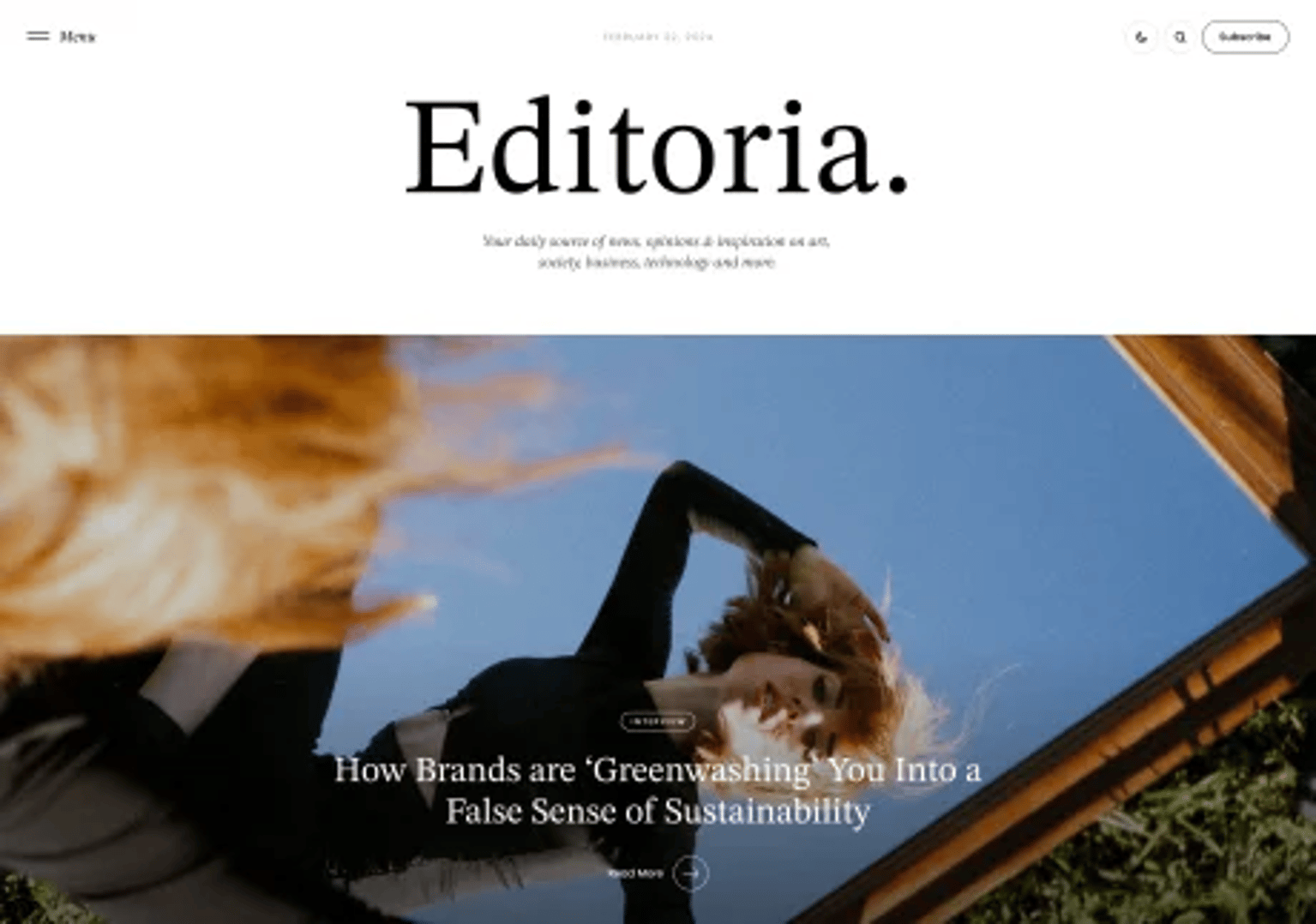 Editoria - Viral Magazine & Newspaper WordPress Theme - Home 1 | CMSMasters studio