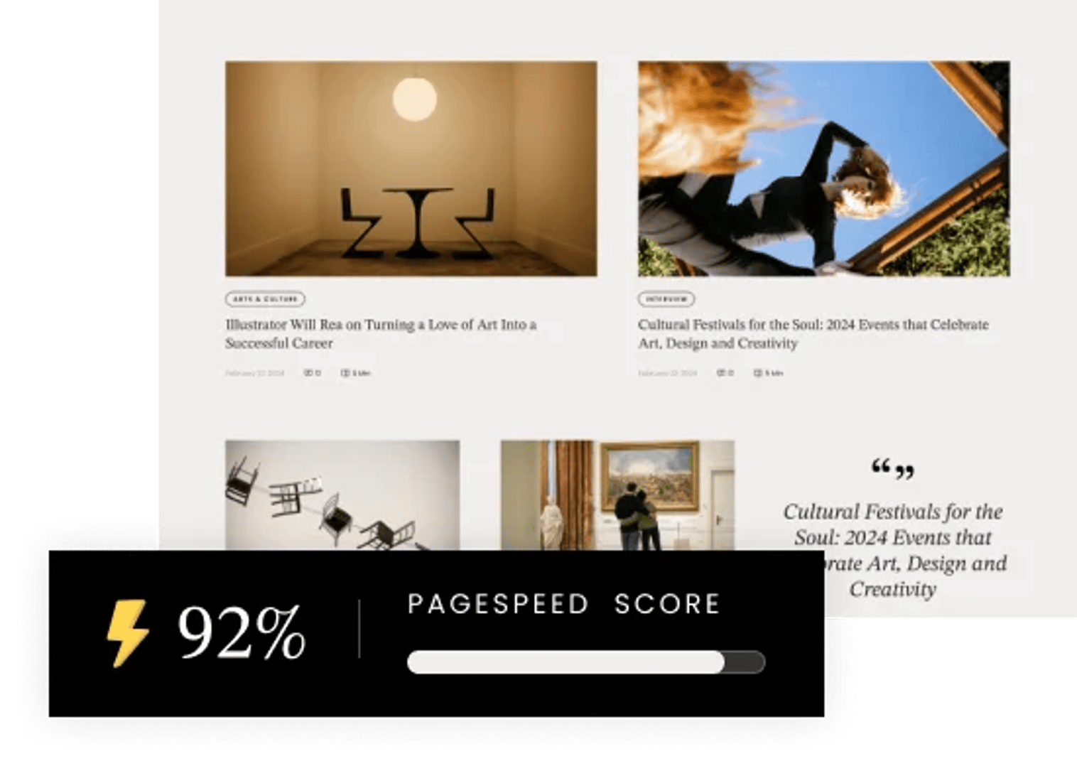 Editoria - Viral Magazine & Newspaper WordPress Theme - Google PageSpeed Insights Performance Score 90+ | CMSMasters studio