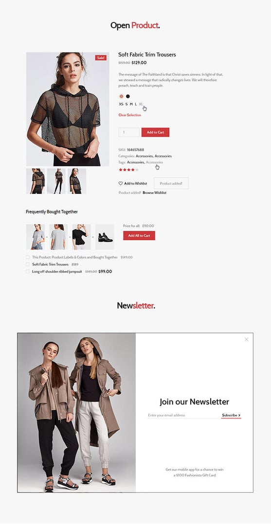 Lookbook - Fashion Store & Clothing Woocommerce Theme - Open Product