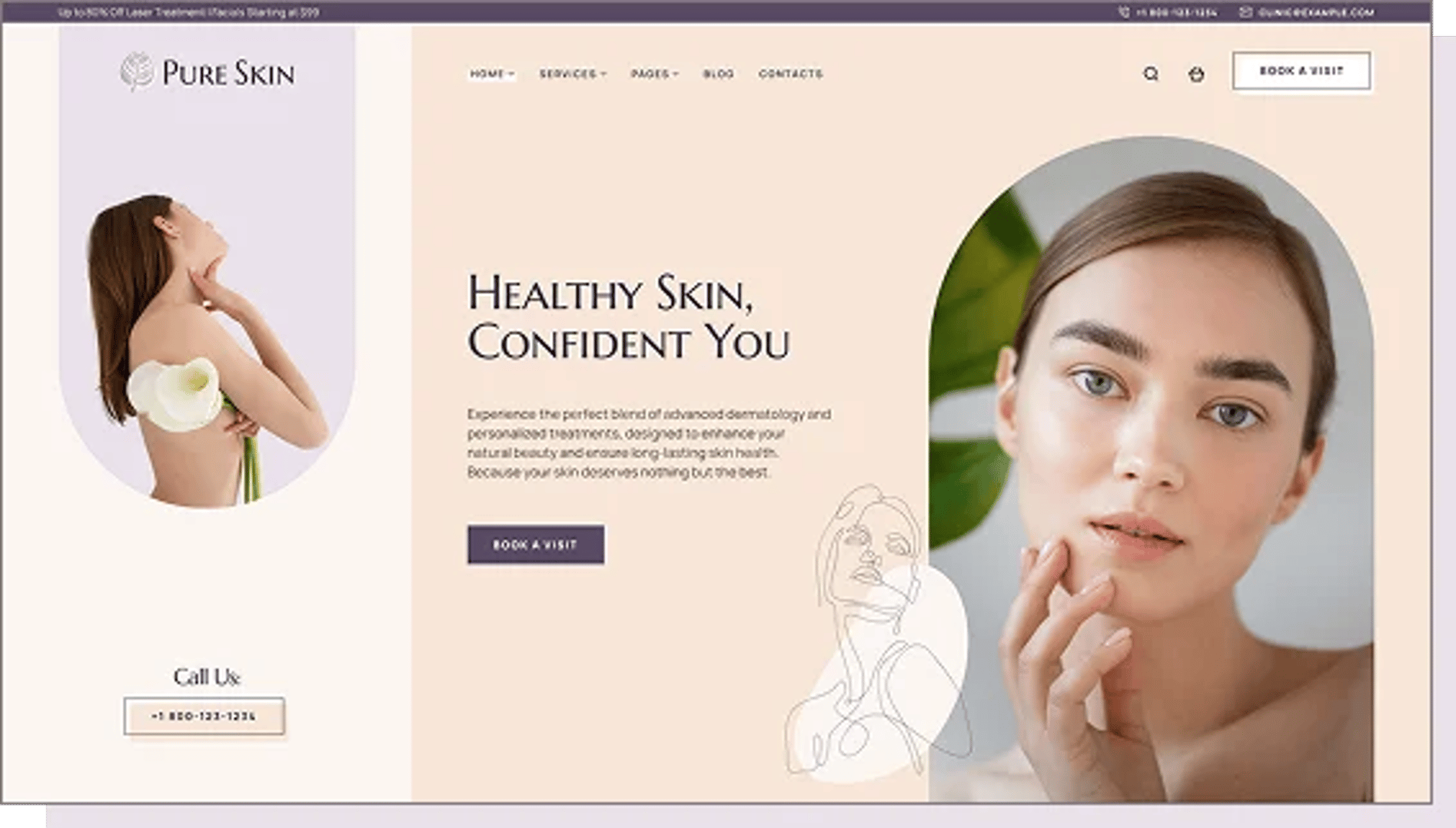 Pure Skin - Dermatology Clinic & Cosmetology WordPress Theme - Dermatology Clinic | CMSMasters studio