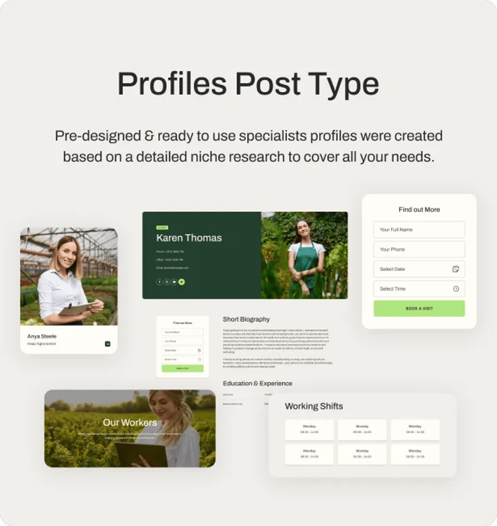 Agribusiness - Agriculture Business Consulting WordPress Theme - Profiles Post Type | CMSMasters studio