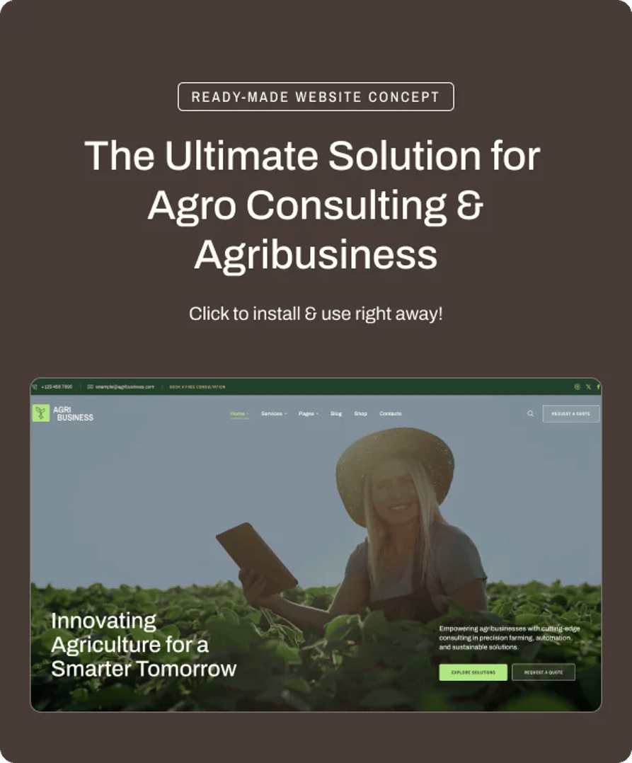 Agribusiness - The Ultimate Solution for Agro Consulting & Agribusiness | CMSMasters studio