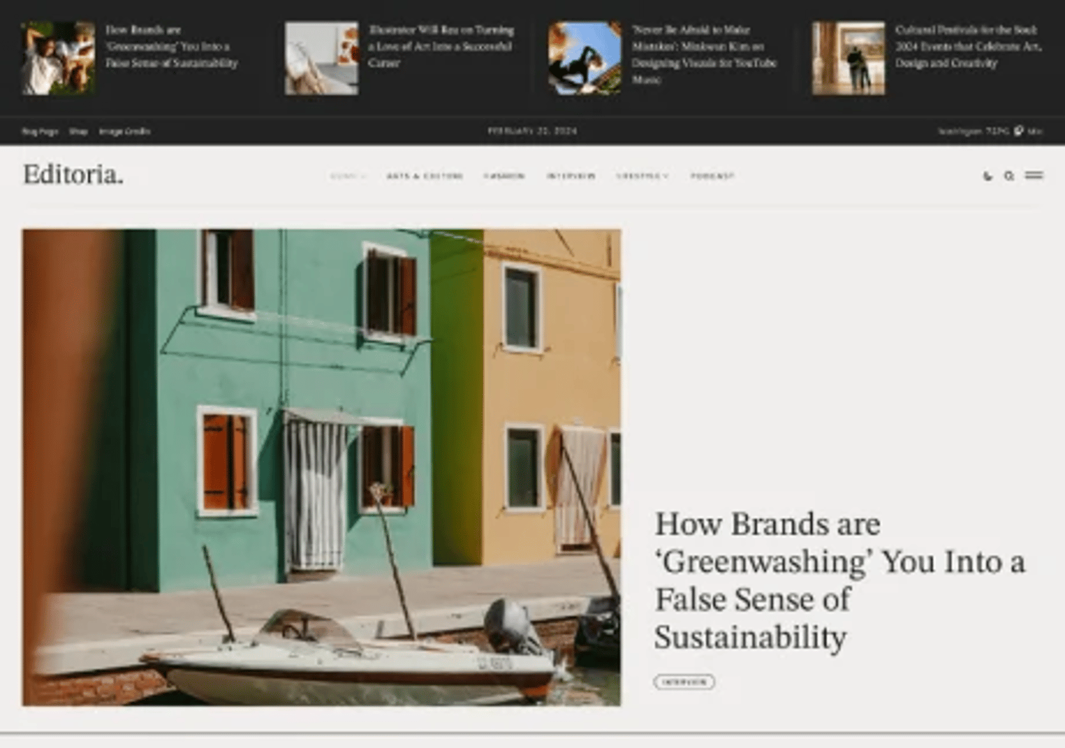Editoria - Viral Magazine & Newspaper WordPress Theme - Home 3 | CMSMasters studio