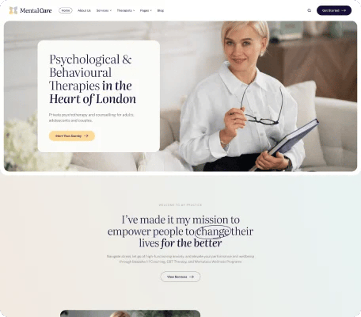 Mental Care - Therapy & Counseling Psychologist WordPress Theme - Private Practice | CMSMasters studio