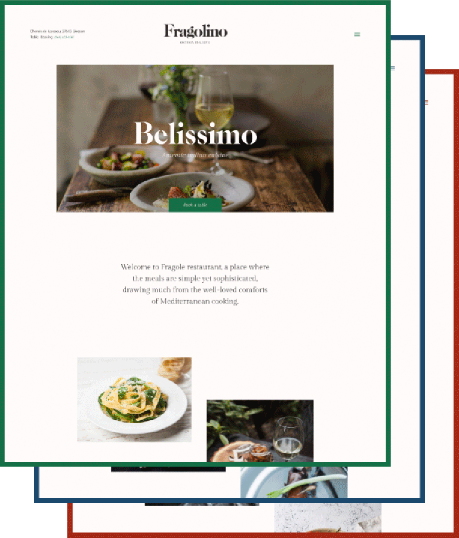 Fragolino - an Exquisite Cafe & Restaurant WordPress Theme - Homepage Layouts | cmsmasters studio